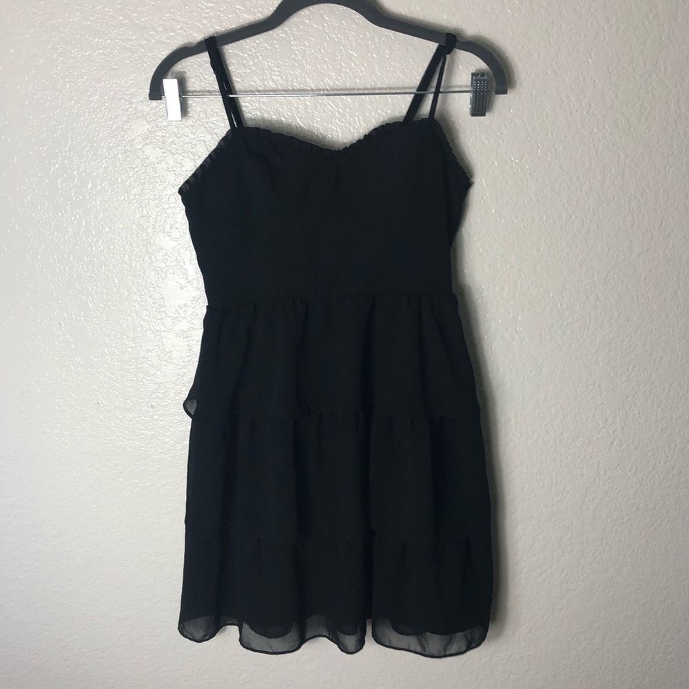 AE Corset Ruffle Cocktail Mini Dress